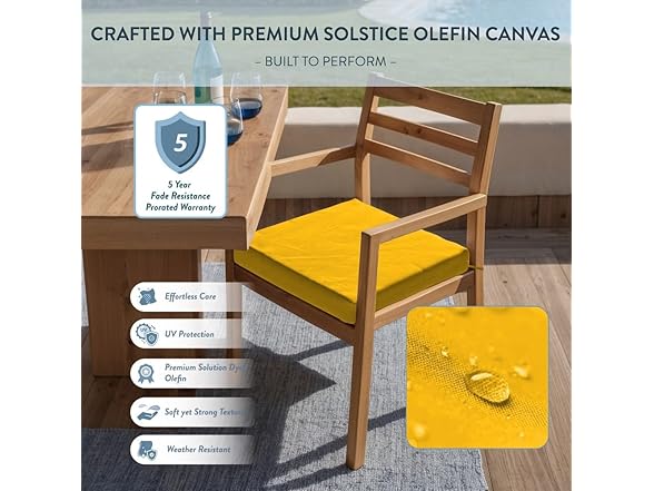 California Umbrella Outdoor Chair Pad Set of 2