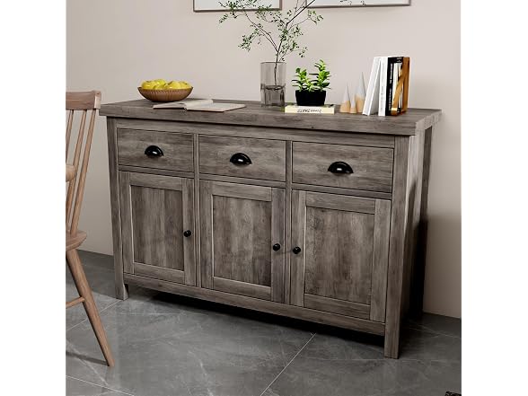 Senfot Farmhouse Sideboard, Grey Wash