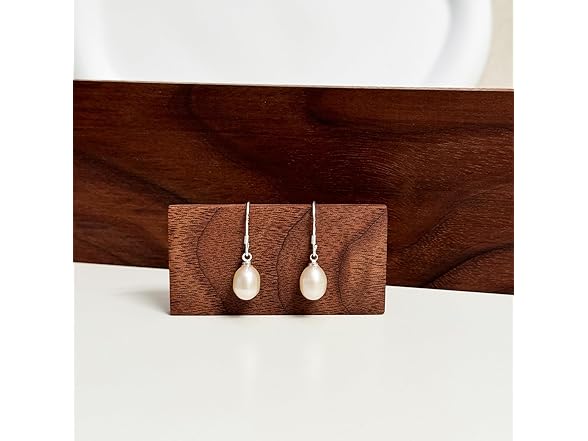 RueraHoo Pearl Earrings 925 Sterling Silver