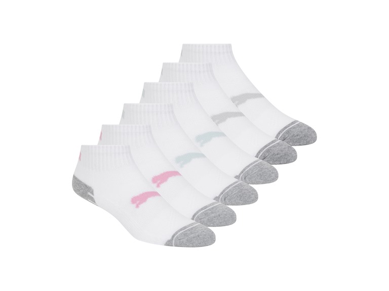 PUMA P601200 9-11 PUMA Women's 12-Pairs Quarter Crew