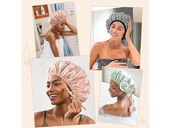 Yanibest Shower Cap for Women
