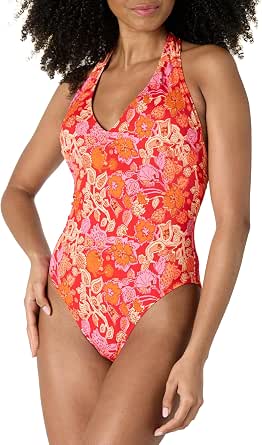 Amazon Essentials Women Halter One Piece Swimsuit - Gallery 14