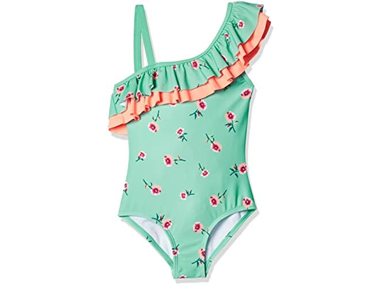 $5.99, Was $25.99, 76% Off! Kanu Surf Girls Morgan Ruffle 1-shoulder Swimsuit dealfomo