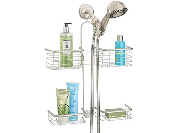 iDesign Hanging Handheld Shower Hose Caddy