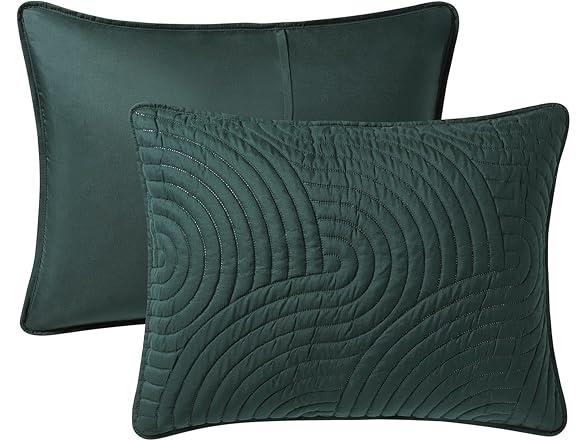 VCNY Home - Full/Queen Green Quilt Set