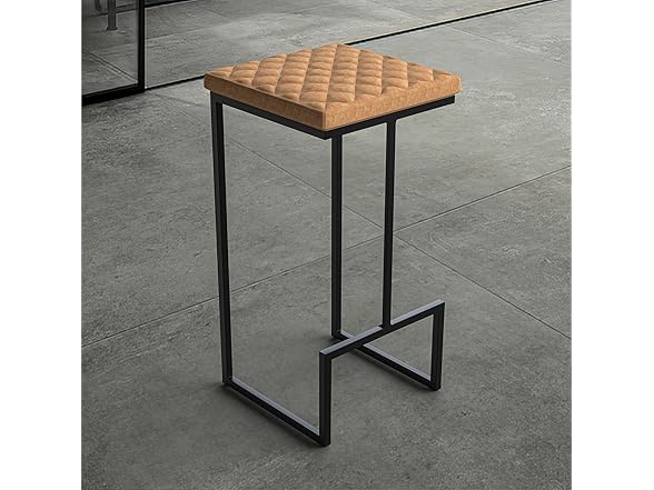 LeisureMod Quincy Bar Stool Set of 2