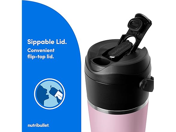 nutribullet Flip Portable Blender with Insulated Cup, Lavender
