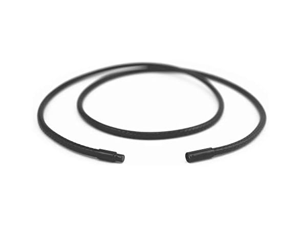 Glory Qin Black Wax Wire Leather Cord Chain