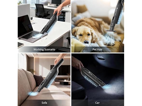 AYONTIN Lightweight Stick Vacuum w/LED