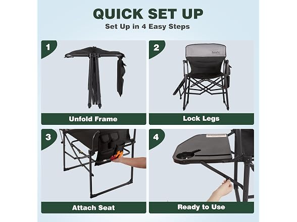 SUNNYFEEL Directors Camping Chair