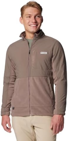 Columbia Men's PFG Uncharted Fleece Full Zip, Iron/Iron, Medium