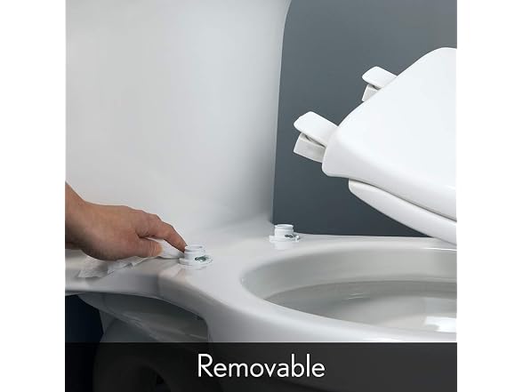 BEMIS 1800EC 000 Plastic Toilet Seat with Easy Cle