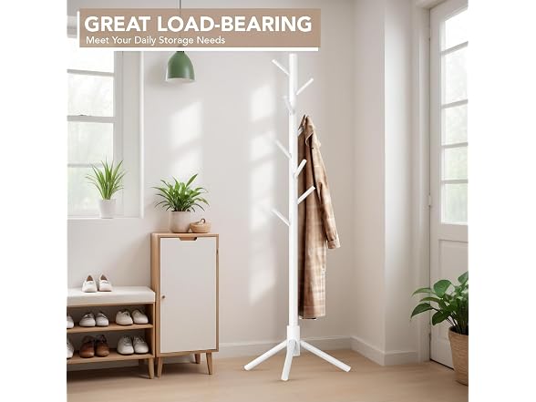 Wooden Tree Coat Rack Stand - Gallery 2