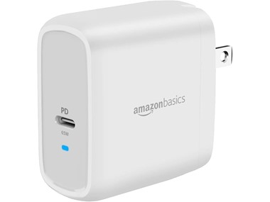 $10.99, Was $22.99, 52% Off! AmazonBasics 65W One-Port GaN USB-C Wall Charger with PD dealfomo
