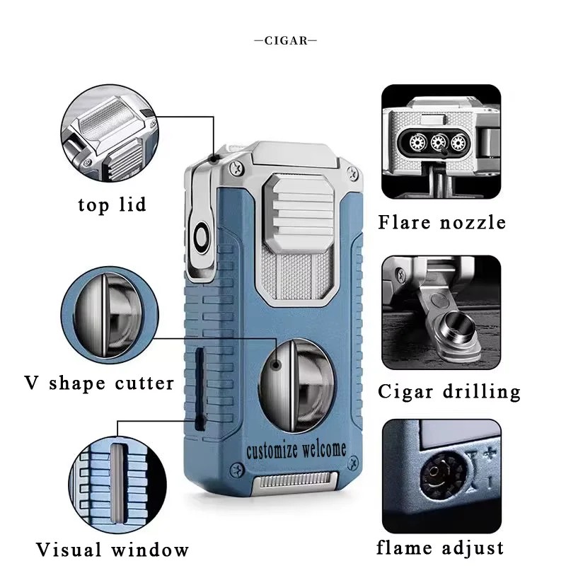 5-in-1 Lighter with Cigar Cutter - Gallery 17