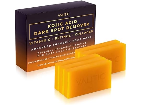 Valitic Kojic Acid Dark Spot Remover Soap 5 Pack