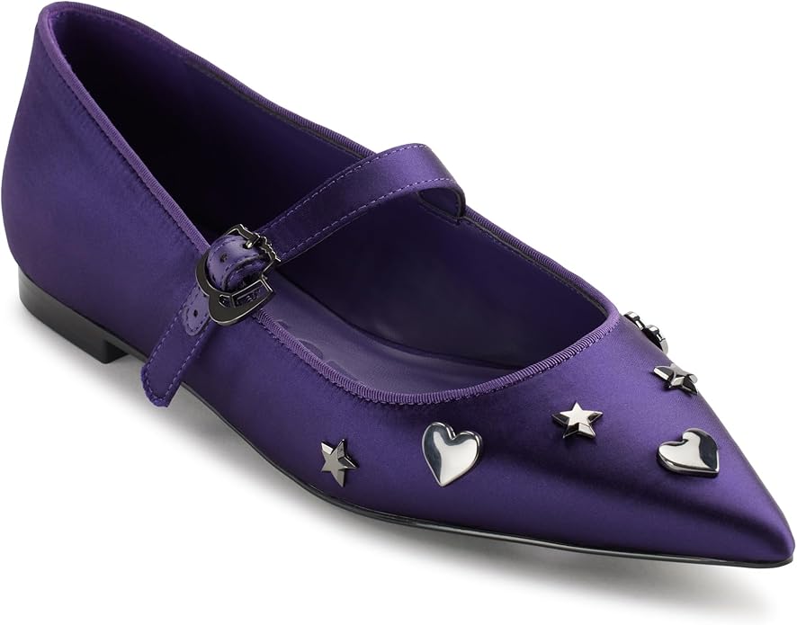 Karl Lagerfeld Women's Flat Deep Plum (5) - Gallery 2
