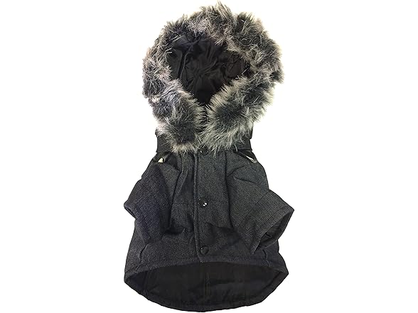 Pet Life ® Ruff-Choppered Denim Dog Coat