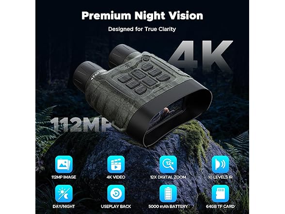 HOTPEAK Night Vision Binoculars - 112MP