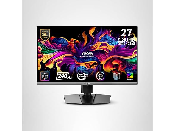 MSI 27" UHD Monitor | MAG 272UP QD-OLED X24