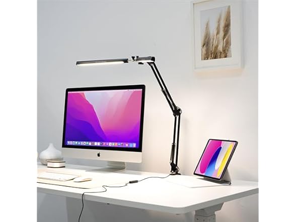 Glint Edge Double Head LED Desk Lamp