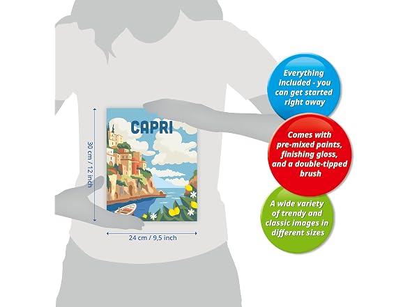Ravensburger Creart Capri Paint by Numbers Kit for Adults