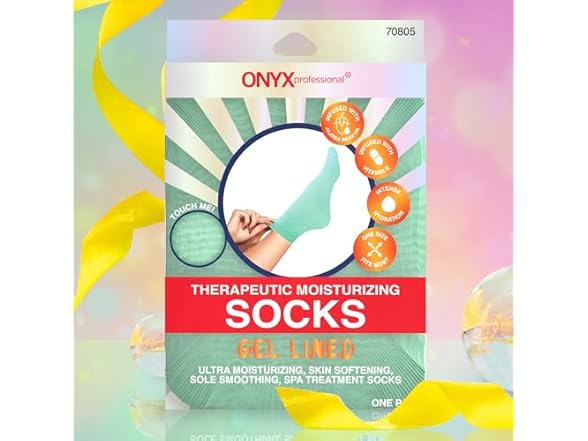 Onyx Professional Gel Moisturizing Socks
