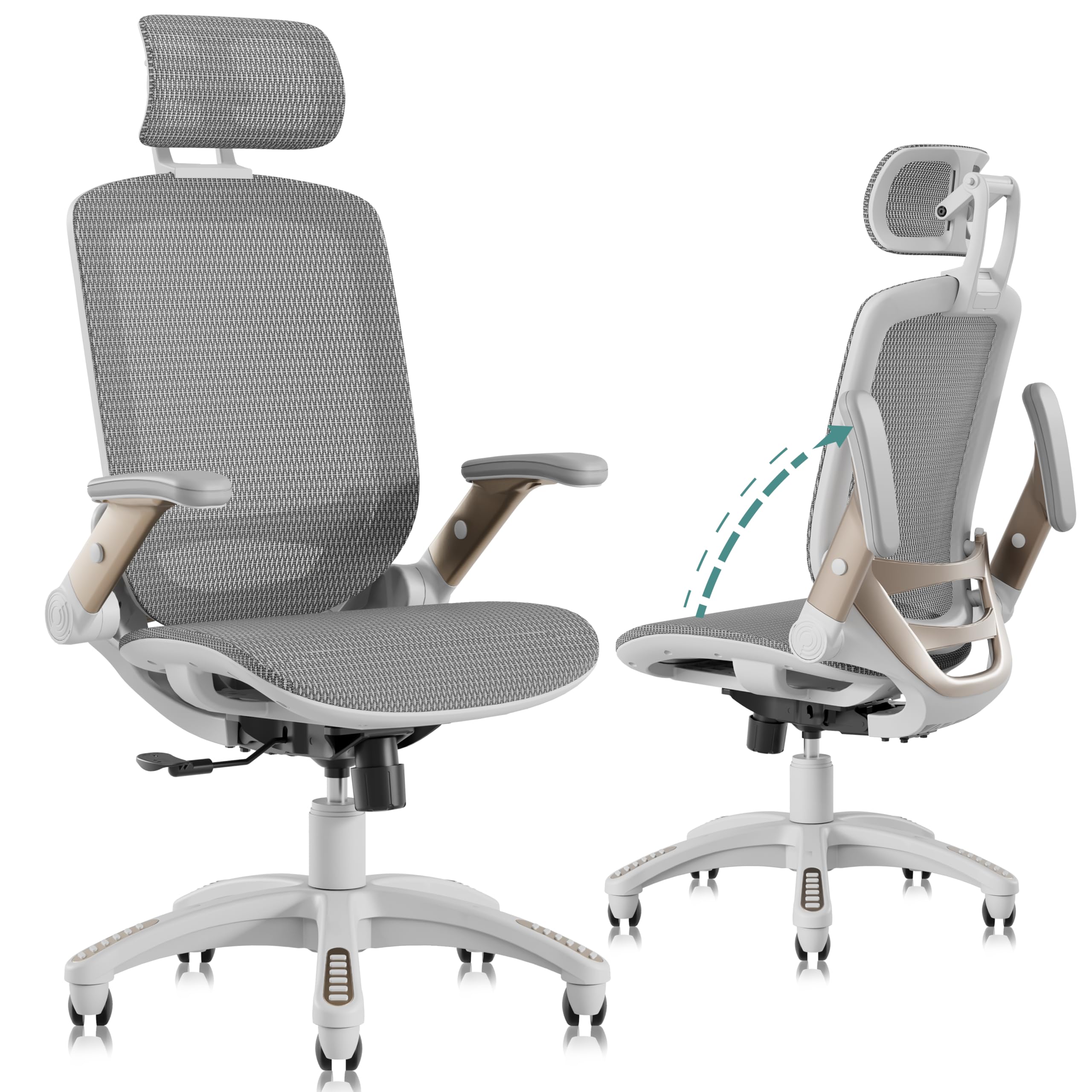GABRYLLY Ergonomic Mesh Office Chairs - Gallery 17