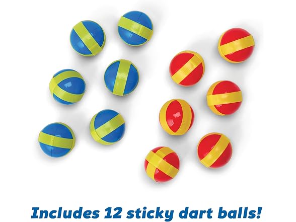 Kidoozie B*Active Stick 'N Score Dartboard – 24”