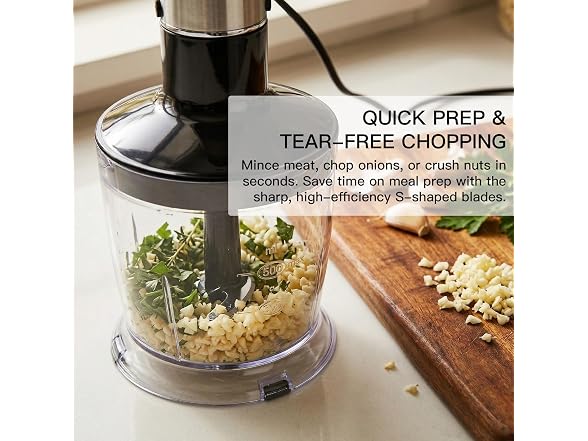 Megawise 1000W 5-in-1 Immersion Hand Blender