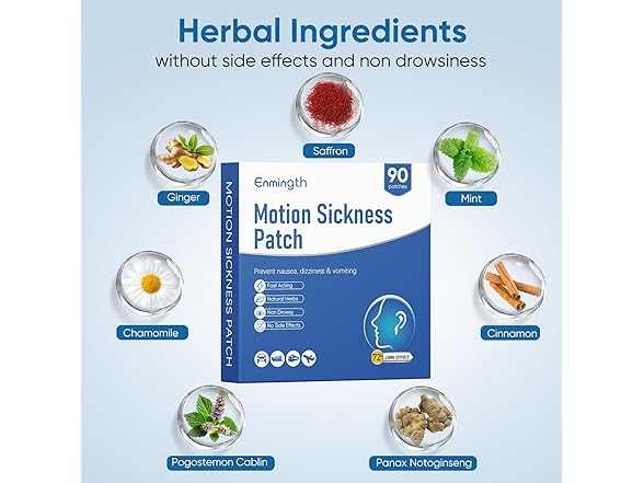 Enmingth Motion Sickness Patches