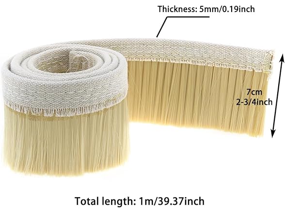 LUORNG 70mm CNC Vacuum Dusting Brush