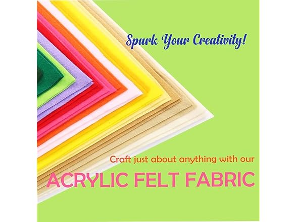 FabricLA Acrylic Felt Sheets for Crafts