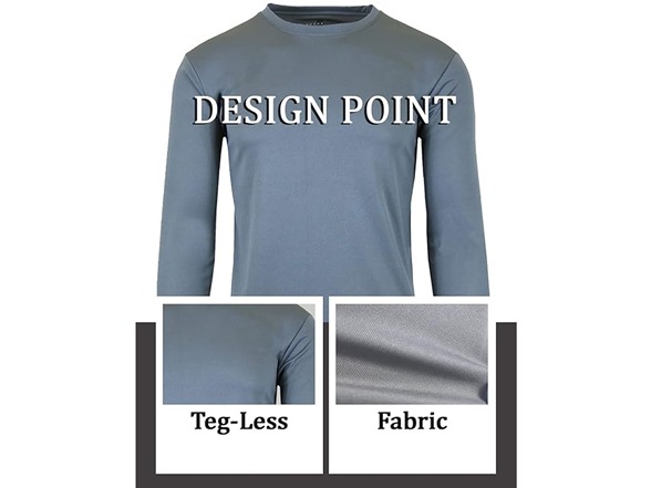 3Pk Mens L/S Performance Shirt