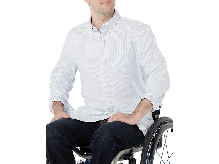 AE Men LS Oxford Shirt Grey - Gallery 8