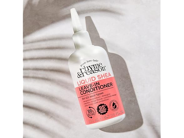 3PK Rhyme & Reason Liquid Shea Leave-In Conditioner 6.7 OZ