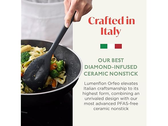 Lumenflon Orfeo 11” Nonstick Wok Pan