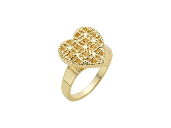 14K Gold Heart Shaped Nugget Rings (7)