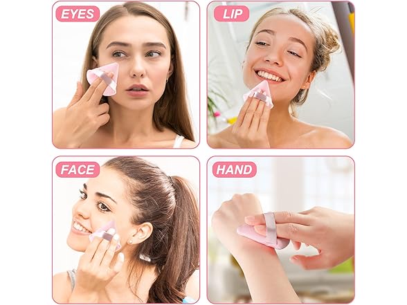 16 Pieces Triangle Powder Puff