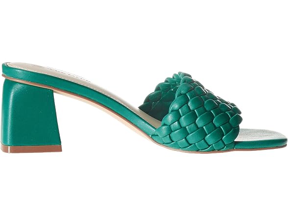The Drop Women's Paisley Woven Square Toe Block Heel Sandal