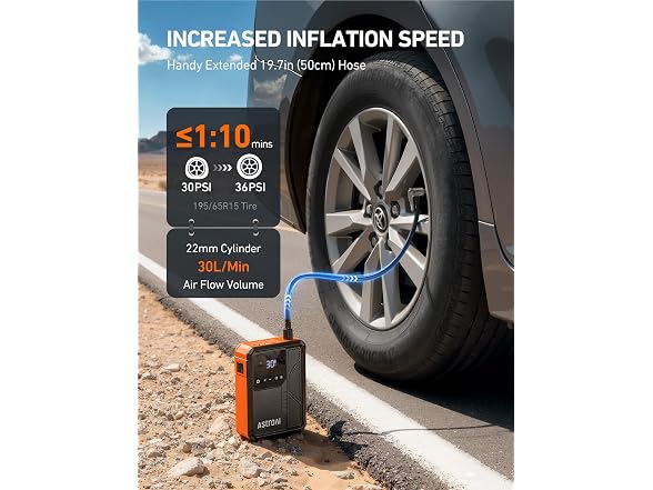 AstroAI Beta822 Jump Starter Tire Inflator
