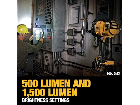 DEWALT 20V MAX LED Work Light, Handheld Spotlight with 508 Y (Open Box)