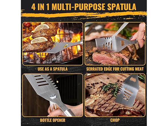 Motor Trend BBQ Grilling Accessories, 16-Inch Stainl