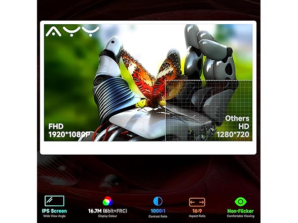 QAF 15.6" FHD Portable Monitor