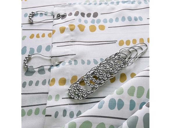 HPD Half Price Drapes Blossom Printed Shower Curtain