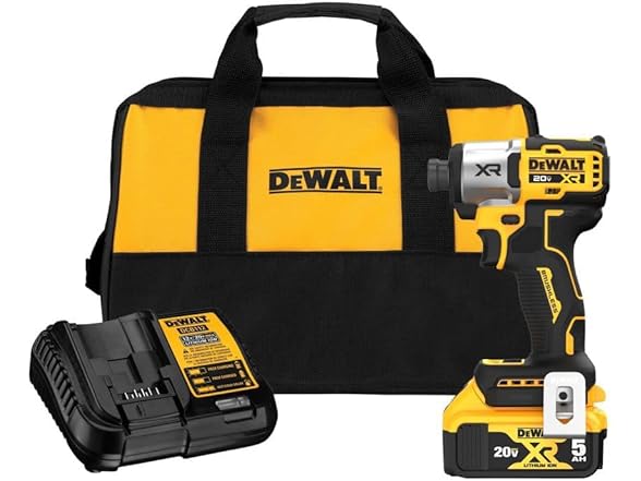 DEWALT DCF845P1 20V MAX Impact Driver, Battery & Charger