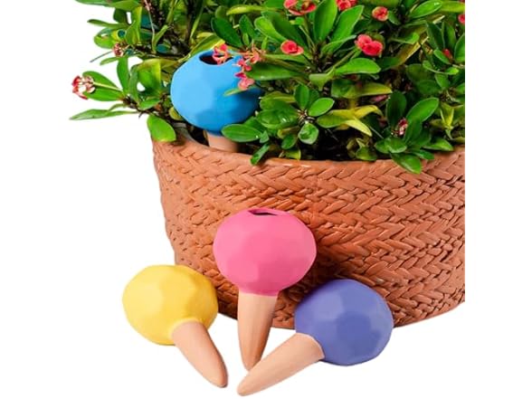 4Pcs Self Water Terracotta Spikes