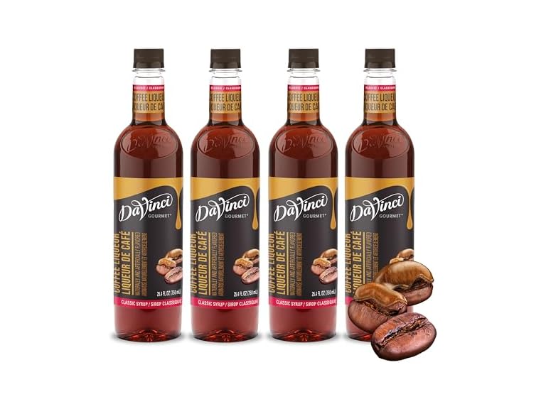 DaVinci Coffee Liqueur Syrup 25.4oz (4pk)