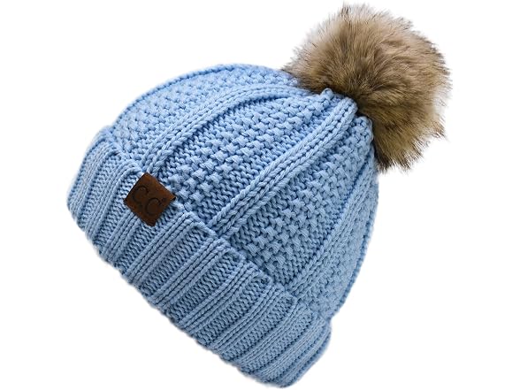 C.C Boys (OS) Thick Cable Knit Faux Fuzzy Fleece