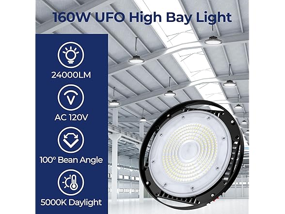 CINOTON 160W UFO LED High Bay Light